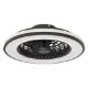 Εικόνα της Ανεμιστήρας Οροφής Calex 49cm με LED Φωτισμό RGB 2700-6500K & Τηλεχειριστήριο 48W Black/White 5701000800