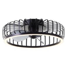 Εικόνα της Ανεμιστήρας Οροφής Brilliant Capo 48cm με LED Φωτισμό 2700-6500K & Τηλεχειριστήριο 36W Black G80920/06