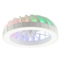 Εικόνα της Ανεμιστήρας Οροφής Brilliant Fanora 46cm με LED Φωτισμό RGBIC 2700-6500K & Τηλεχειριστήριο 30W White G81080/05
