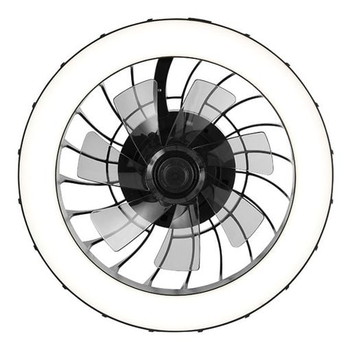Εικόνα της Ανεμιστήρας Οροφής Brilliant Fanora 46cm με LED Φωτισμό RGBIC 2700-6500K & Τηλεχειριστήριο 30W Black G81080/06