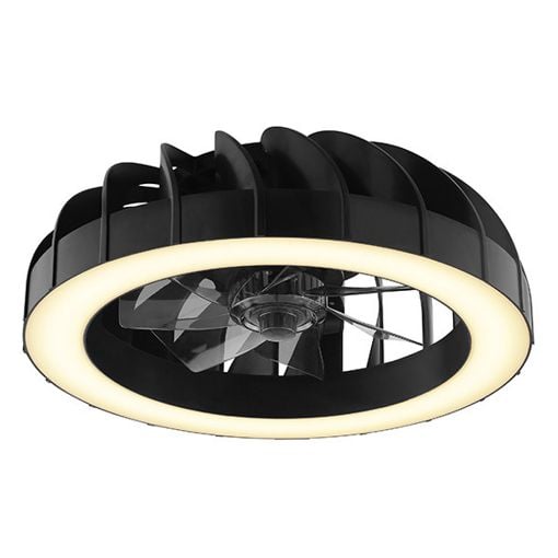 Εικόνα της Ανεμιστήρας Οροφής Brilliant Fanora 46cm με LED Φωτισμό RGBIC 2700-6500K & Τηλεχειριστήριο 30W Black G81080/06