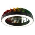 Εικόνα της Ανεμιστήρας Οροφής Brilliant Fanora 46cm με LED Φωτισμό RGBIC 2700-6500K & Τηλεχειριστήριο 30W Black G81080/06