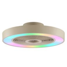 Εικόνα της Ανεμιστήρας Οροφής Brilliant Catania 48.6cm με LED Φωτισμό RGBIC 2700-6500K & Τηλεχειριστήριο 40W Sand G81205/09