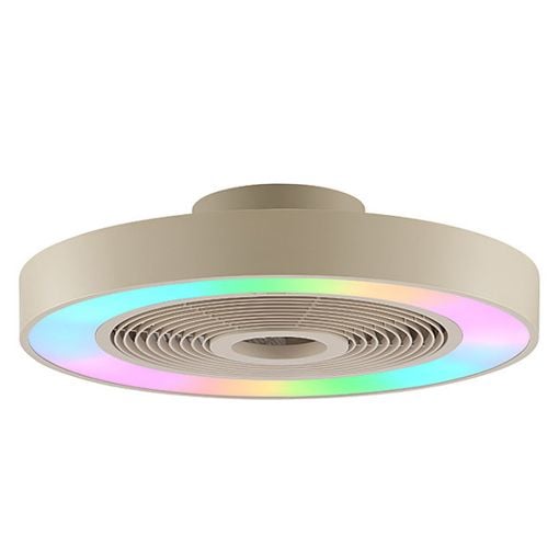 Εικόνα της Ανεμιστήρας Οροφής Brilliant Catania 48.6cm με LED Φωτισμό RGBIC 2700-6500K & Τηλεχειριστήριο 40W Sand G81205/09