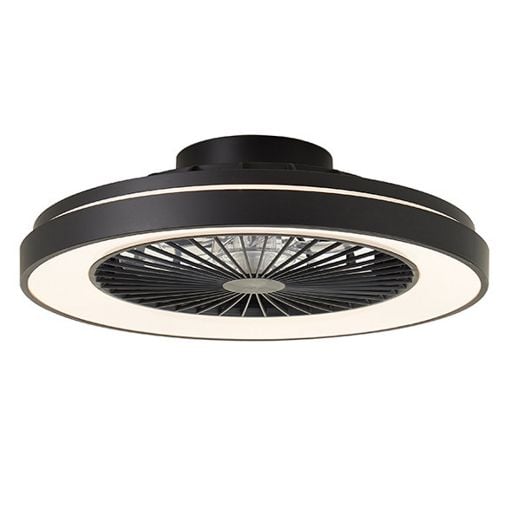 Εικόνα της Ανεμιστήρας Οροφής Brilliant Mazzaro 48.5cm με LED Φωτισμό RGBIC 3000-6500K & Τηλεχειριστήριο 40W Black G93854/06