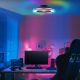 Εικόνα της Ανεμιστήρας Οροφής Brilliant Palmero 46.6 cm με LED Φωτιμσό RGBIC 2700-6500K & Τηλεχειριστήριο 40W Black G99280/06
