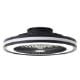 Εικόνα της Ανεμιστήρας Οροφής Brilliant Palmero 46.6 cm με LED Φωτιμσό RGBIC 2700-6500K & Τηλεχειριστήριο 40W Black G99280/06