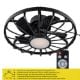Εικόνα της Ανεμιστήρας Οροφής 123LED 50.8cm με LED Φωτισμό 2000-4000K & Τηλεχειριστήριο 42W Black