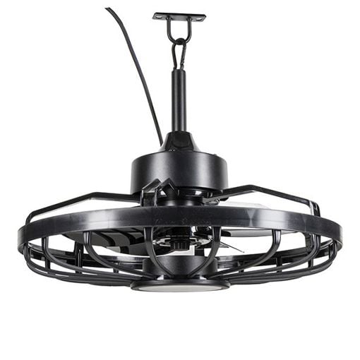 Εικόνα της Ανεμιστήρας Οροφής 123LED 50.8cm με LED Φωτισμό 2000-4000K & Τηλεχειριστήριο 42W Black
