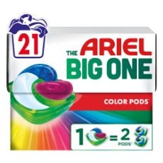 Εικόνα της Κάψουλες Πλυντηρίου Ρούχων Ariel All-in-1 Pods Big One Color 21τμχ