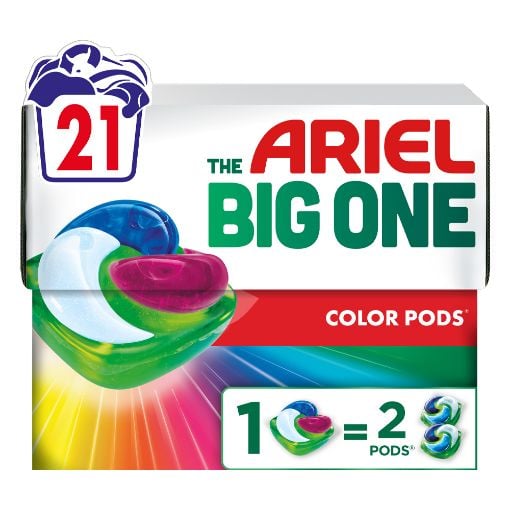 Εικόνα της Κάψουλες Πλυντηρίου Ρούχων Ariel All-in-1 Pods Big One Color 21τμχ