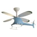 Εικόνα της Ανεμιστήρας Οροφής Primo Helicopter Kids Series DC 98cm με LED Φωτισμό & Τηλεχειριστήριο 55W Blue PRCF-80678