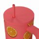 Εικόνα της Θερμός Estia Straw Tumbler XL Save The Aegean 900ml Orange Pop 01-41595