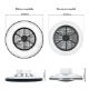 Εικόνα της Ανεμιστήρας Οροφής 123LED 51cm με LED Φωτισμό 2000-4000K & Τηλεχειριστήριο 45W White