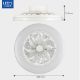 Εικόνα της Ανεμιστήρας Οροφής 123LED 48cm με LED Φωτισμό 2000-4000K & Τηλεχειριστήριο 55W White