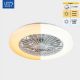 Εικόνα της Ανεμιστήρας Οροφής 123LED 48cm με LED Φωτισμό 2000-4000K & Τηλεχειριστήριο 55W White