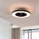Εικόνα της Ανεμιστήρας Οροφής 123LED 60.4cm με LED Φωτισμό 2000-4000K & Τηλεχειριστήριο 15W Black