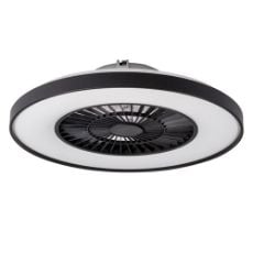 Εικόνα της Ανεμιστήρας Οροφής 123LED 60.4cm με LED Φωτισμό 2000-4000K & Τηλεχειριστήριο 15W Black