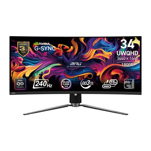 Εικόνα της Οθόνη MSI MPG 341CQPX 34" Curved QD-OLED UWQHD 240Hz HDR 9S6-3DD04T-035