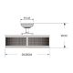 Εικόνα της Ανεμιστήρας Οροφής Primo 60cm με LED Φωτισμό & Τηλεχειριστήριο 15W Black PRCF-80657