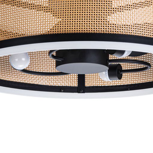 Εικόνα της Ανεμιστήρας Οροφής Primo 60cm με LED Φωτισμό & Τηλεχειριστήριο 15W Black PRCF-80657