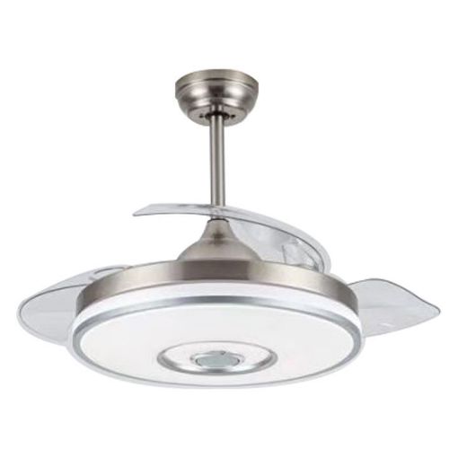 Εικόνα της Ανεμιστήρας Οροφής Primo 106cm με LED Φωτισμό & Τηλεχειριστήριο 35W Silver PRCF-80682