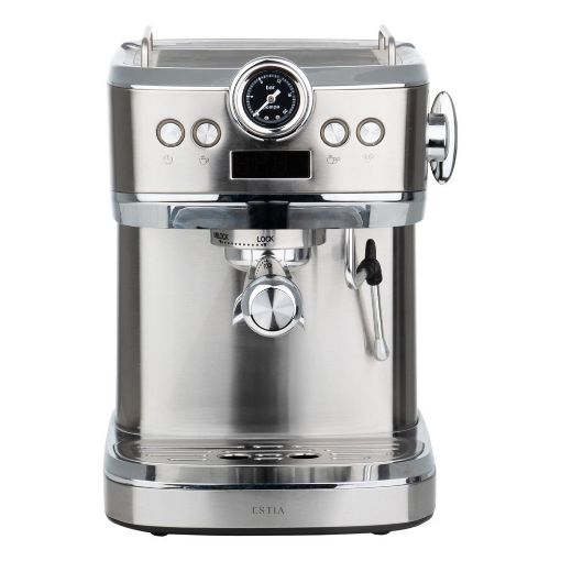 Εικόνα της Μηχανή Espresso Estia Inoxsense 20bar 1360W Inox 06-39240