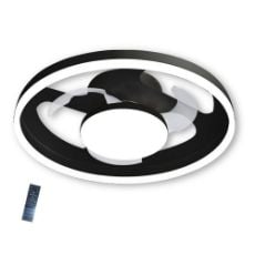 Εικόνα της Ανεμιστήρας Οροφής Primo 50cm με LED Φωτισμό & Τηλεχειριστήριο 15W Black/White PRCF-80725