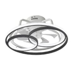 Εικόνα της Ανεμιστήρας Οροφής Primo 50cm με LED Φωτισμό & Τηλεχειριστήριο 15W White/Black PRCF-80676