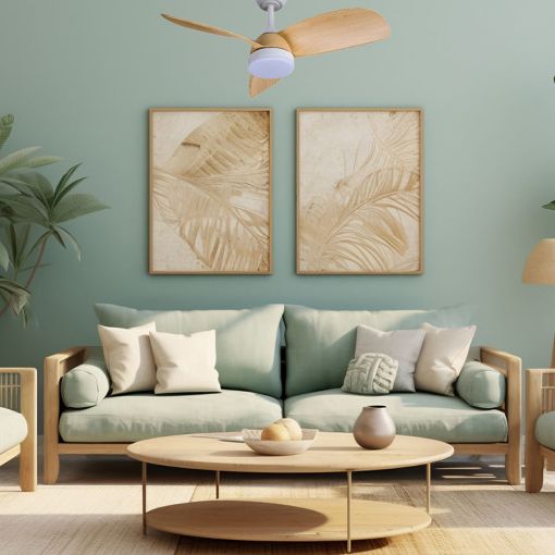 Εικόνα της Ανεμιστήρας Οροφής Primo 91cm με LED Φωτισμό & Τηλεχειριστήριο 30W White PRCF-80661