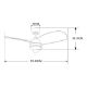 Εικόνα της Ανεμιστήρας Οροφής Primo Kids Series DC 91cm με LED Φωτισμό & Τηλεχειριστήριο 30W Orange PRCF-80659