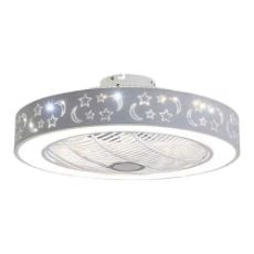 Εικόνα της Ανεμιστήρας Οροφής Primo Kids Series DC 48cm με LED Φωτισμό & Τηλεχειριστήριο 15W White/Gray PRCF-80673