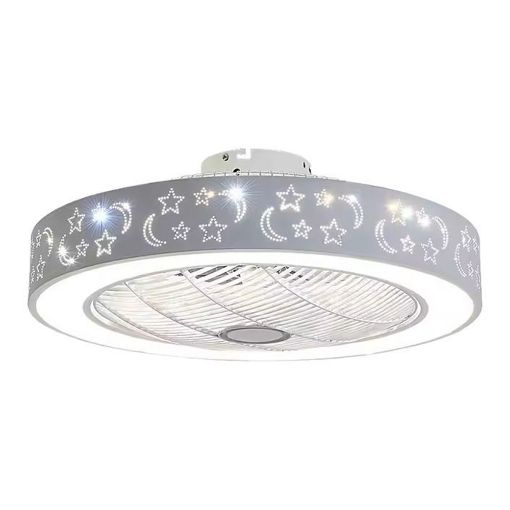 Εικόνα της Ανεμιστήρας Οροφής Primo Kids Series DC 48cm με LED Φωτισμό & Τηλεχειριστήριο 15W White/Gray PRCF-80673