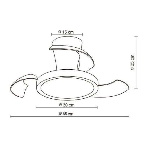 Εικόνα της Ανεμιστήρας Οροφής Primo Kids Series DC 65cm με LED Φωτισμό & Τηλεχειριστήριο 35W Pink PRCF-80684