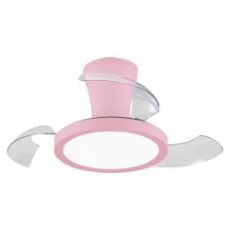 Εικόνα της Ανεμιστήρας Οροφής Primo Kids Series DC 65cm με LED Φωτισμό & Τηλεχειριστήριο 35W Pink PRCF-80684
