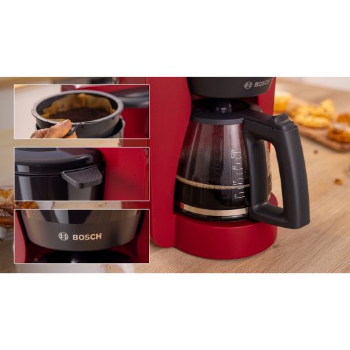 Εικόνα της Καφετιέρα Φίλτρου Bosch MyMoment 1.4lt 1200W Deep Red TKA3M134