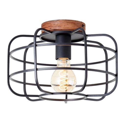 Εικόνα της Κρεμαστό Φωτιστικό Οροφής Brilliant Gwen E27 IP20 30cm Black 99706/66