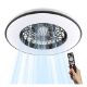Εικόνα της Ανεμιστήρας Οροφής 123LED 48.5cm με LED Φωτισμό 2000-4000K & Τηλεχειριστήριο 15W Black