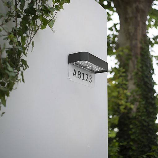 Εικόνα της Ηλιακό Επιτοίχιο Φωτιστικό 123LED Rome 3000K με Αισθητήρα Κίνησης & Λυκόφως IP65 Black