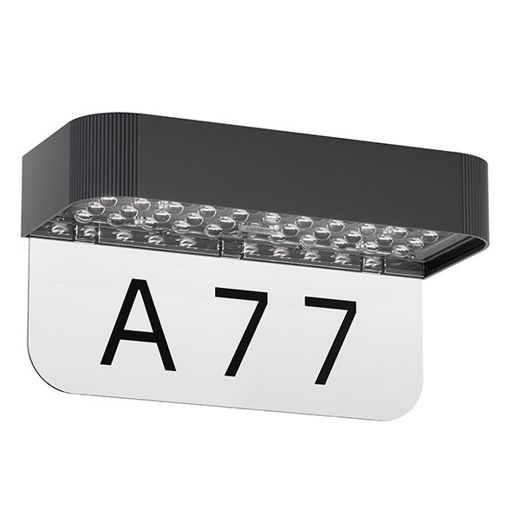 Εικόνα της Ηλιακό Επιτοίχιο Φωτιστικό 123LED Rome 3000K με Αισθητήρα Κίνησης & Λυκόφως IP65 Black