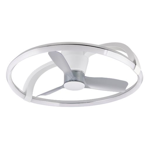 Εικόνα της Ανεμιστήρας Οροφής Trio Lighting Stockholm 73.5cm με LED Φωτισμό 2700-6500K & Τηλεχειριστήριο 37W White R64262131