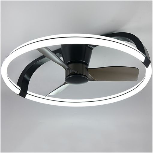 Εικόνα της Ανεμιστήρας Οροφής Trio Lighting Stockholm 73.5cm με LED Φωτισμό 2700-6500K & Τηλεχειριστήριο 37W Black R64262132