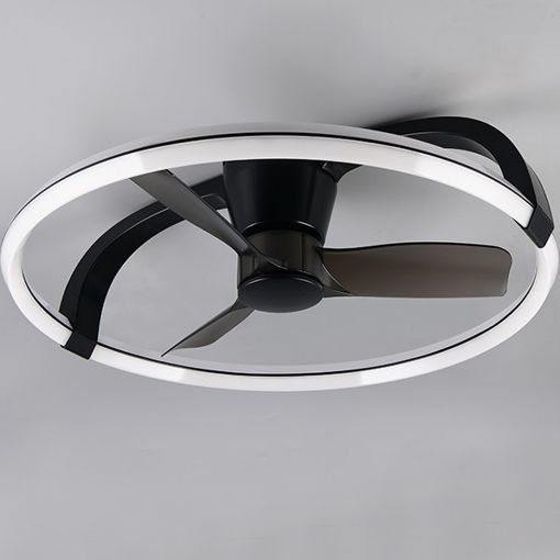 Εικόνα της Ανεμιστήρας Οροφής Trio Lighting Stockholm 73.5cm με LED Φωτισμό 2700-6500K & Τηλεχειριστήριο 37W Black R64262132