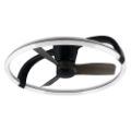 Εικόνα της Ανεμιστήρας Οροφής Trio Lighting Stockholm 73.5cm με LED Φωτισμό 2700-6500K & Τηλεχειριστήριο 37W Black R64262132