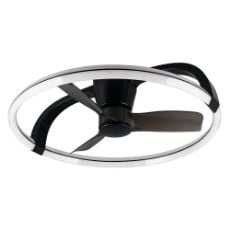 Εικόνα της Ανεμιστήρας Οροφής Trio Lighting Stockholm 73.5cm με LED Φωτισμό 2700-6500K & Τηλεχειριστήριο 37W Black R64262132