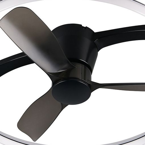 Εικόνα της Ανεμιστήρας Οροφής Trio Lighting Stockholm 73.5cm με LED Φωτισμό RGBW 2700-6500K & Τηλεχειριστήριο 37W Black R64262932
