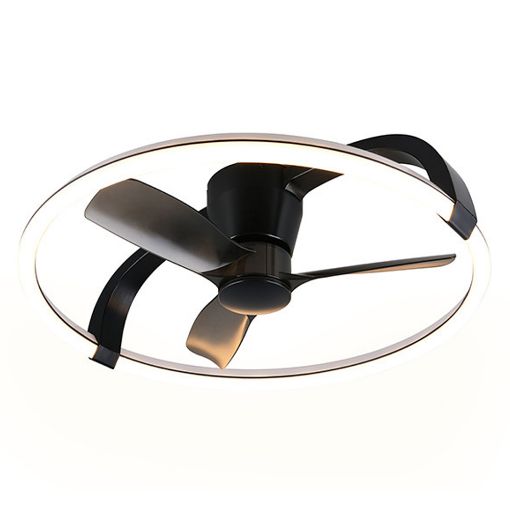 Εικόνα της Ανεμιστήρας Οροφής Trio Lighting Stockholm 73.5cm με LED Φωτισμό RGBW 2700-6500K & Τηλεχειριστήριο 37W Black R64262932