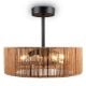 Εικόνα της Ανεμιστήρας Οροφής Trio Lighting Smillum 61cm με Φωτισμό E27 & Τηλεχειριστήριο Brown R66905036