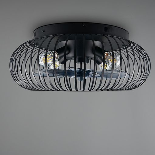 Εικόνα της Ανεμιστήρας Οροφής Trio Lighting Johanna 61cm με Φωτισμό E27 & Τηλεχειριστήριο Black R66884032