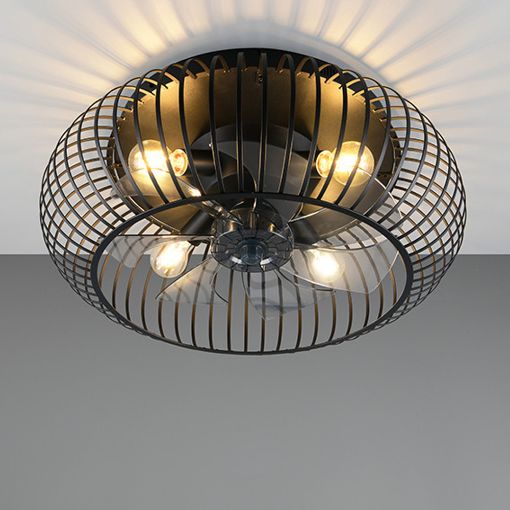 Εικόνα της Ανεμιστήρας Οροφής Trio Lighting Johanna 61cm με Φωτισμό E27 & Τηλεχειριστήριο Black R66884032